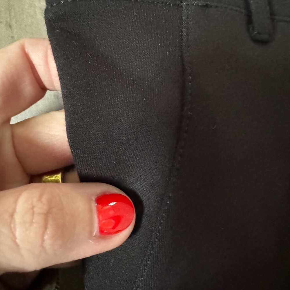 Betabrand Medium Petite Black Flare Women's Pants - Picture 5 of 12